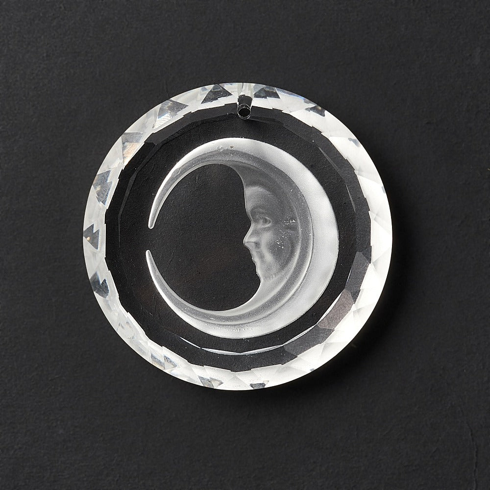 Transparent glass pendants moon
