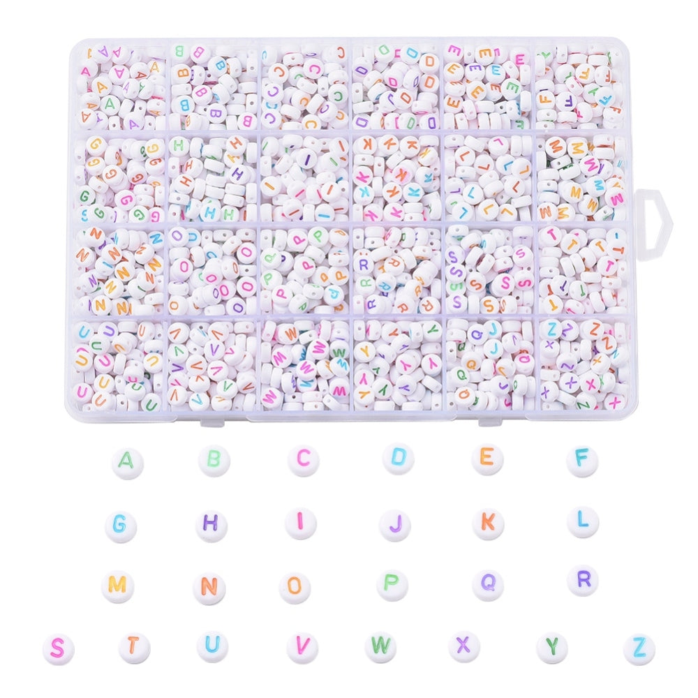 Alphabet Spacer Beads