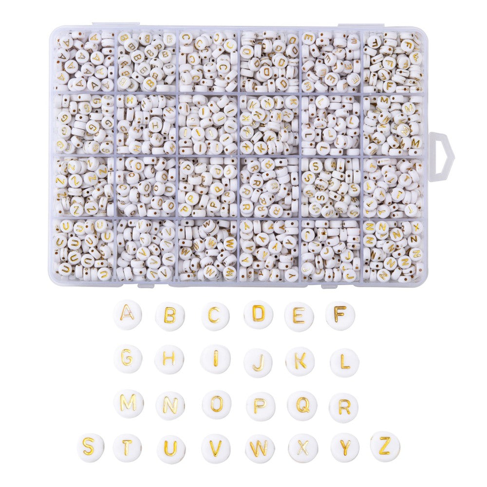 Alphabet Spacer Beads