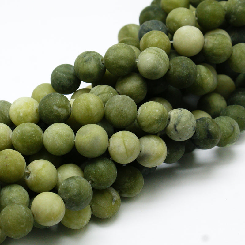 Natural Chinese Jade Beads Strands, TaiWan Jade, Round, Size: about 6mm
