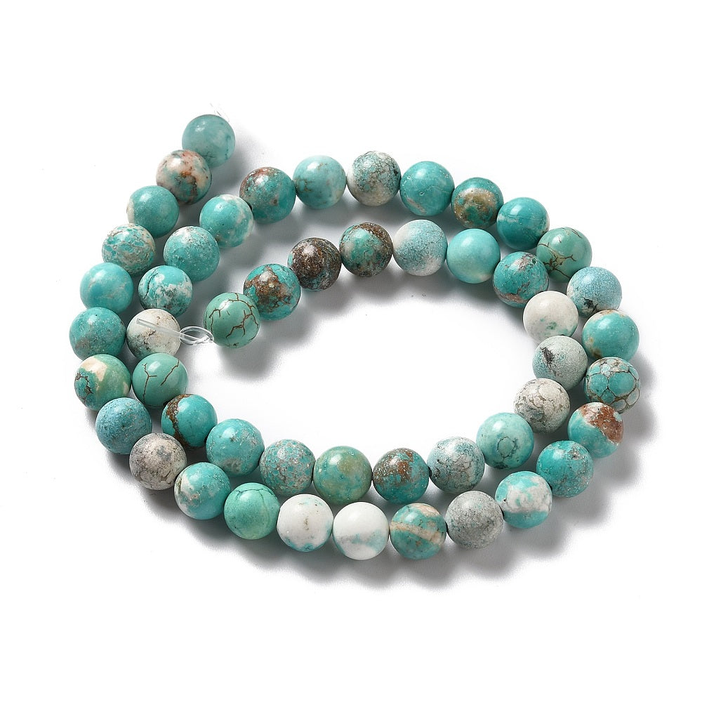 Howlite Dyed and Heated Turquoise color