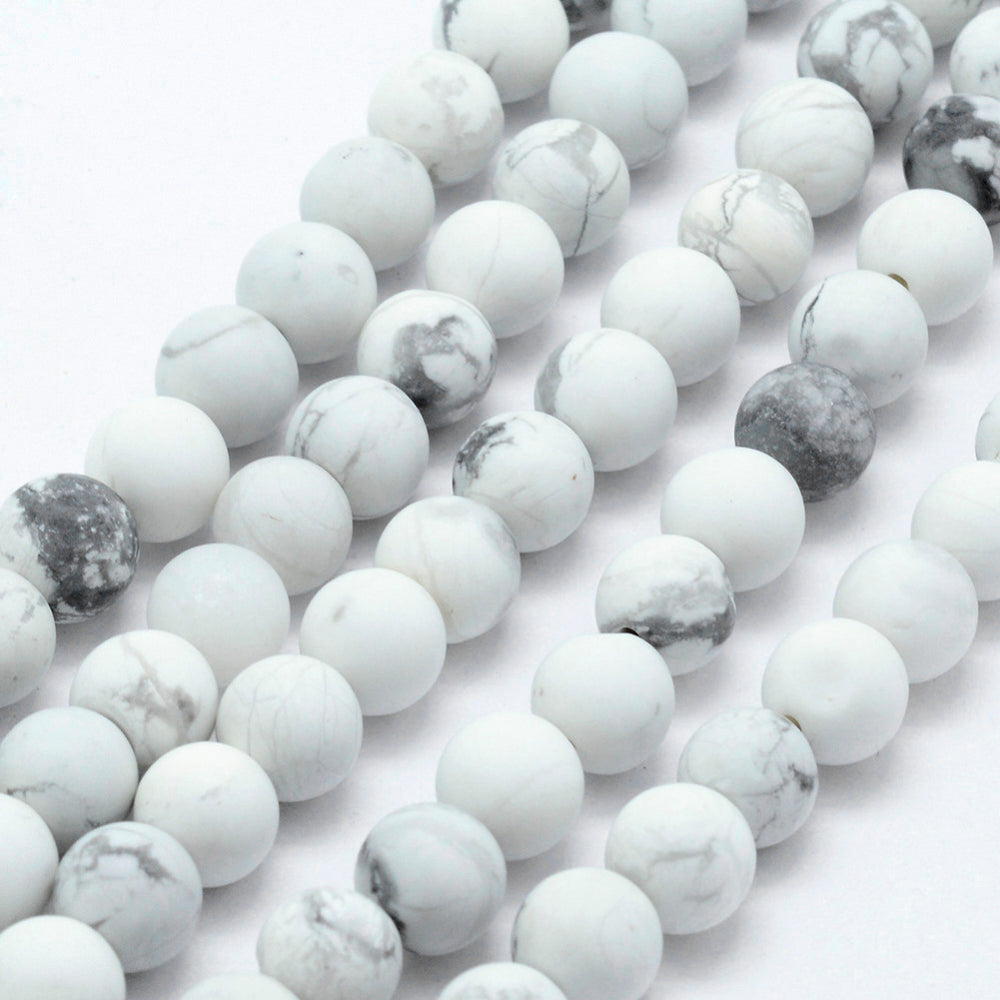 Howlite White Frosted