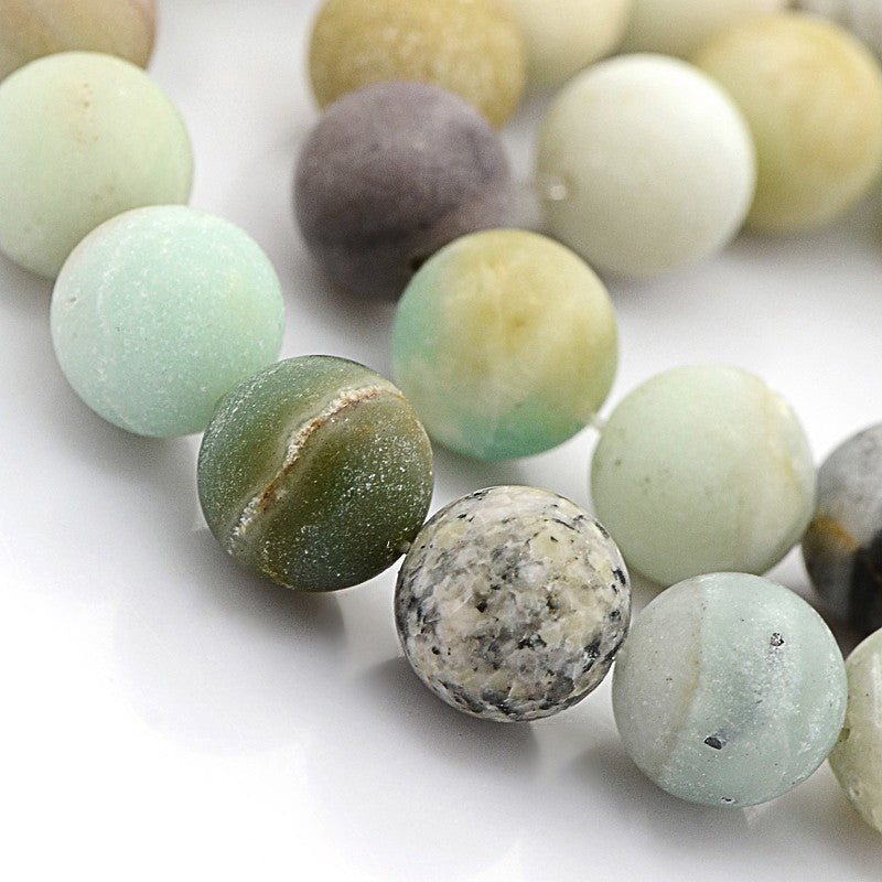 Amazonite Multicolor Frosted 8mm in