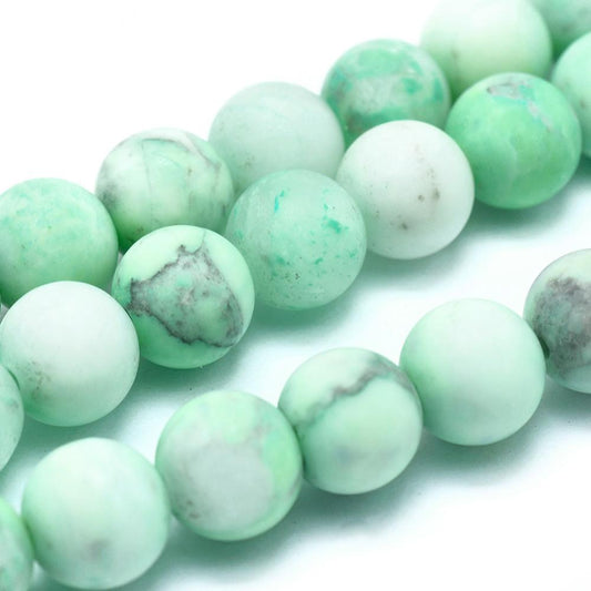 Howlite Frosted Mint Light